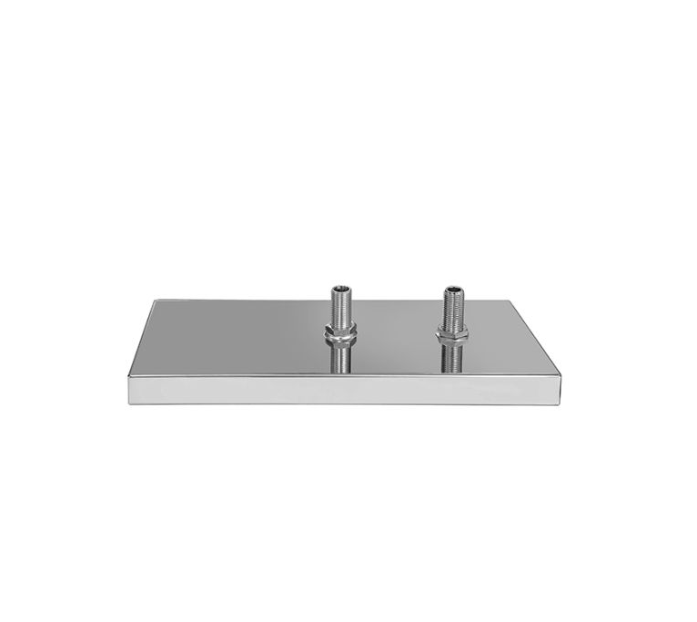 Drip tray 400x180x30 mm +Glass rinser