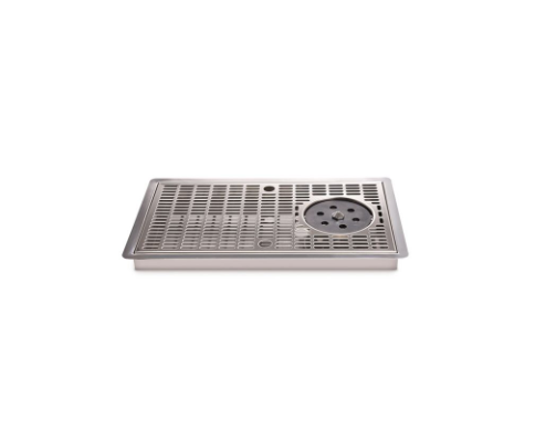 Drip tray 400x220x30 mm + Glass rinser